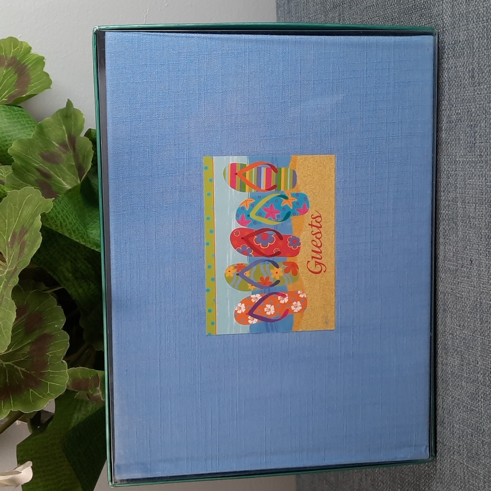 Guestbook Flip Flops Beach House Resort Essential Vacation Rental VRBO Guests